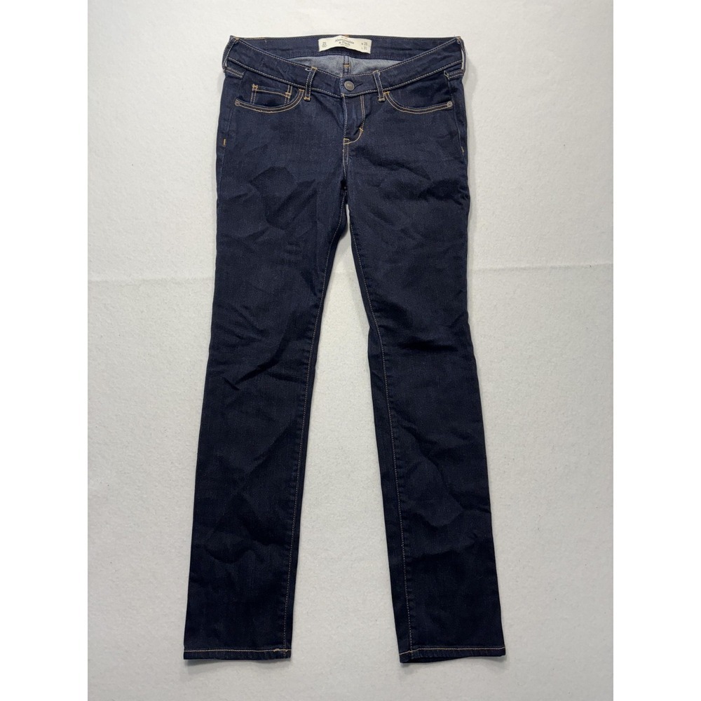 Abercrombie & Fitch Jeans Womens 2S Blue Dark Wash Low Rise Skinny 26x31